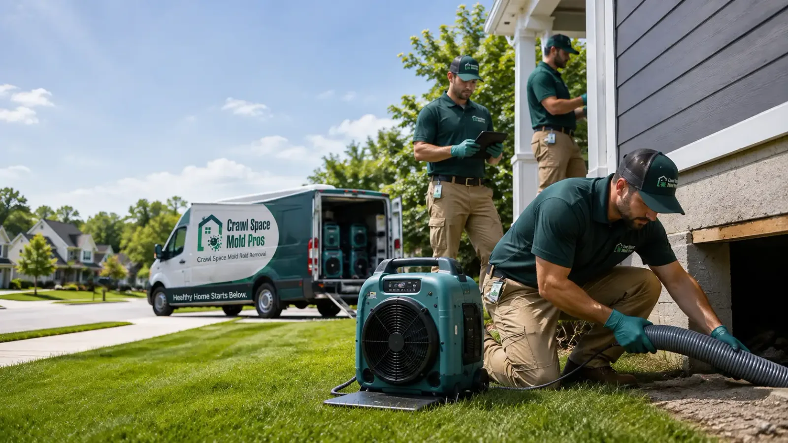 Crawl Space Mold Removal in Iron Belt, WI